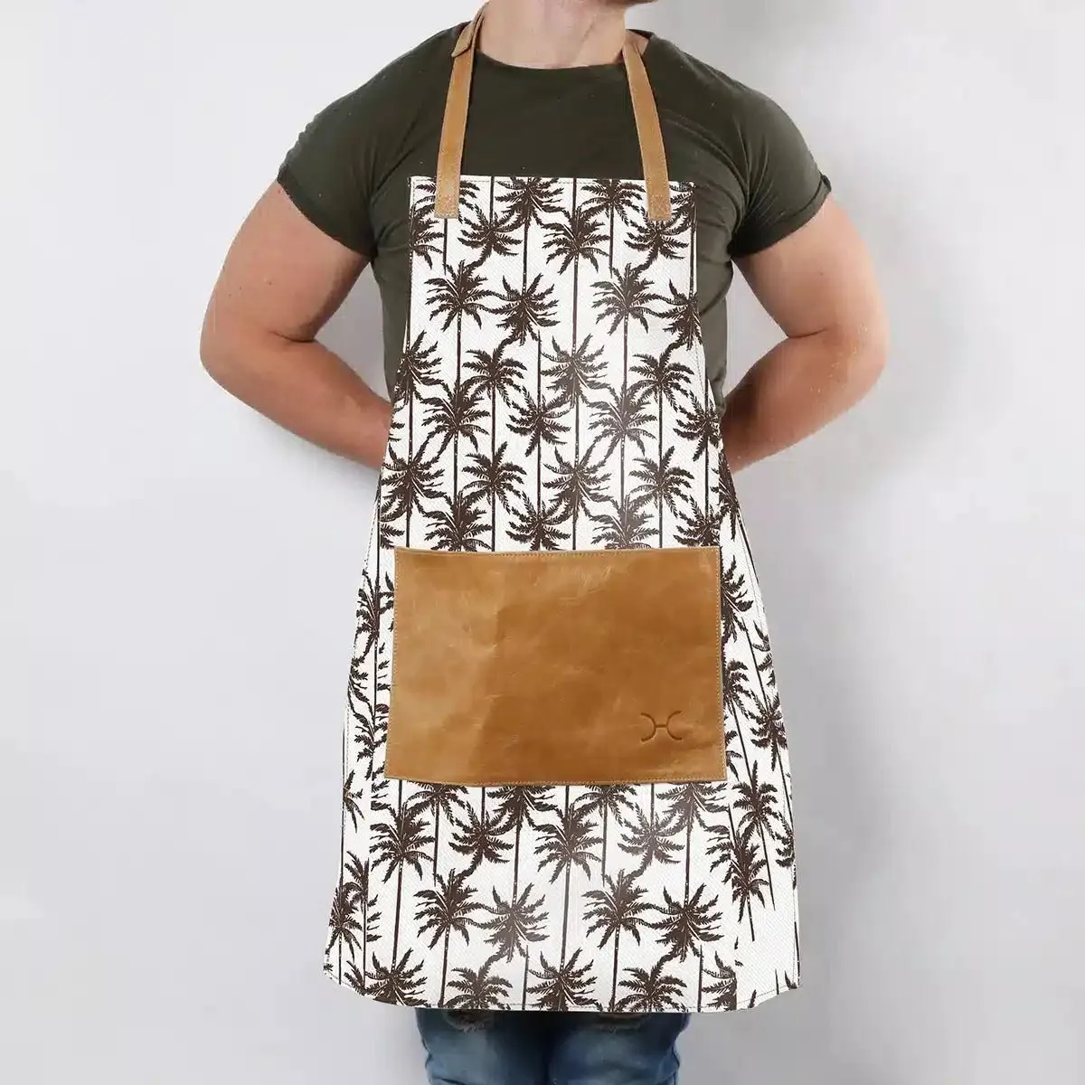 Thandana Laminated Fabric with Leather Pouch Apron | New Designs