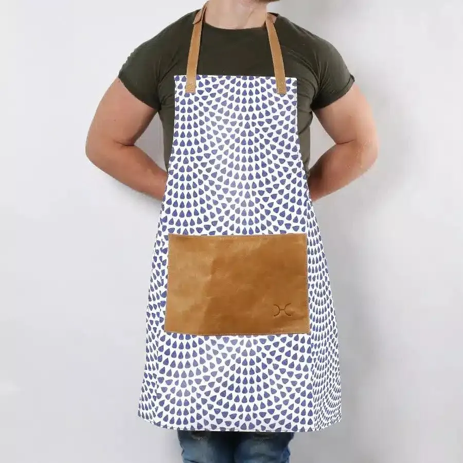 Thandana Laminated Fabric with Leather Pouch Apron | New Designs