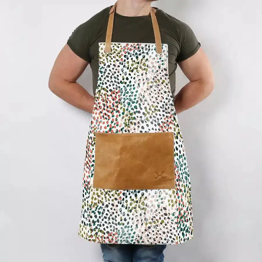 Thandana Laminated Fabric with Leather Pouch Apron | New Designs