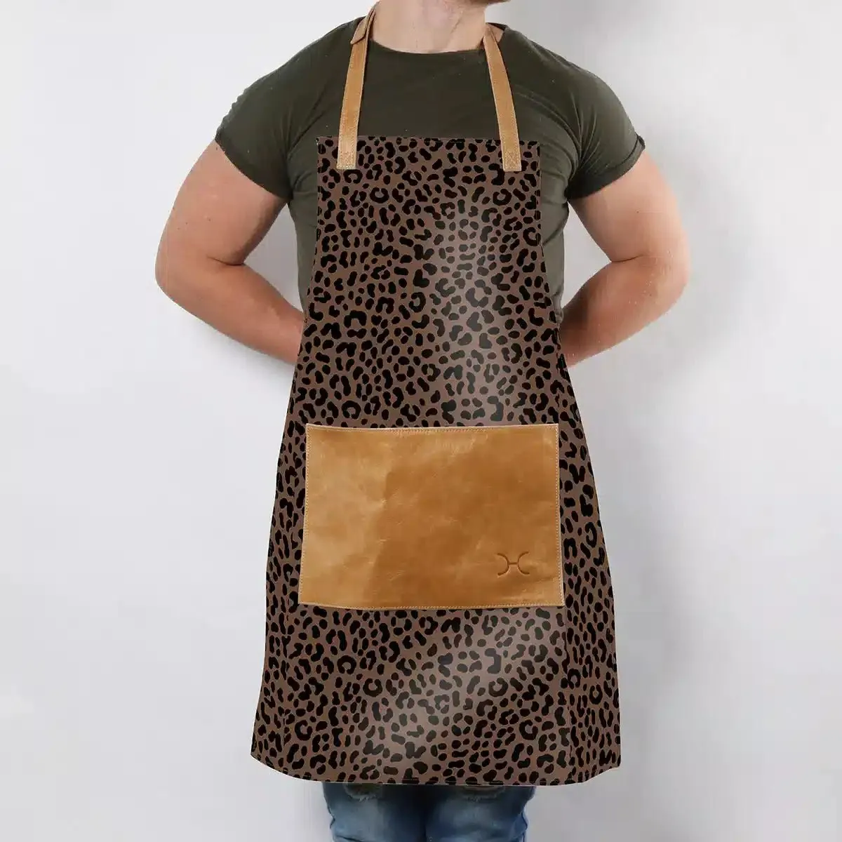 Thandana Laminated Fabric with Leather Pouch Apron | New Designs