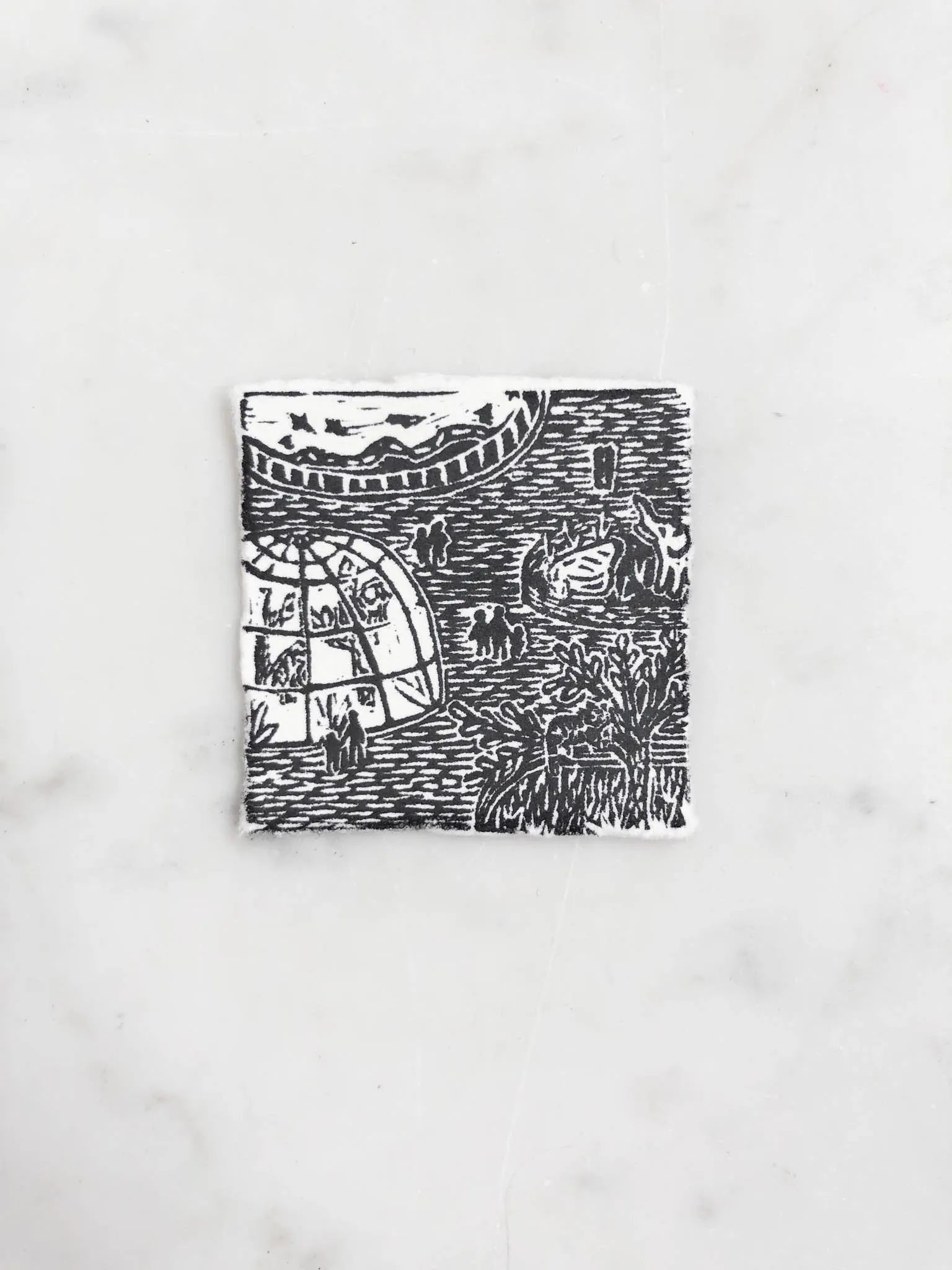 Tiny Nature Linocuts by Hannah Mason