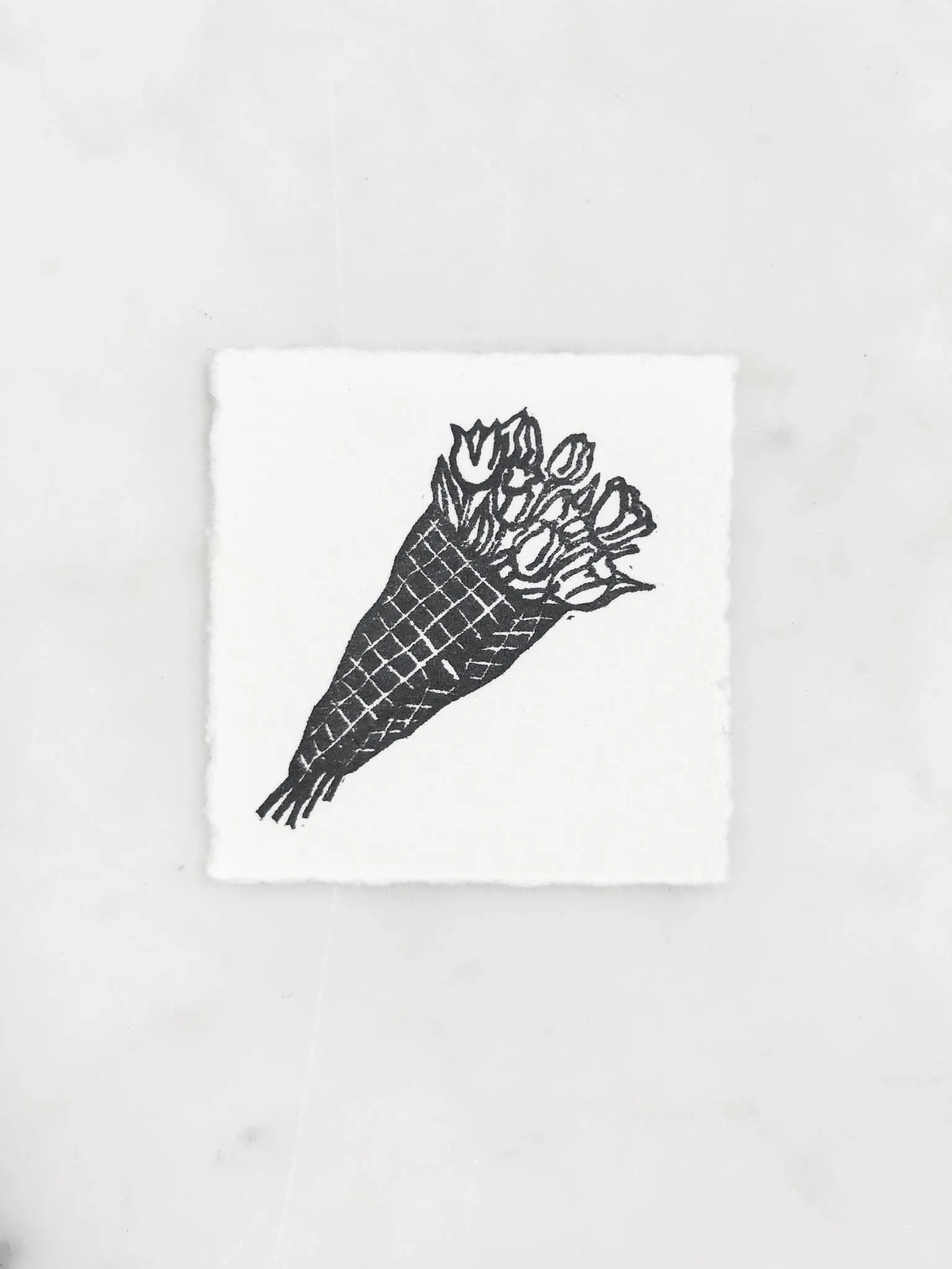 Tiny Nature Linocuts by Hannah Mason