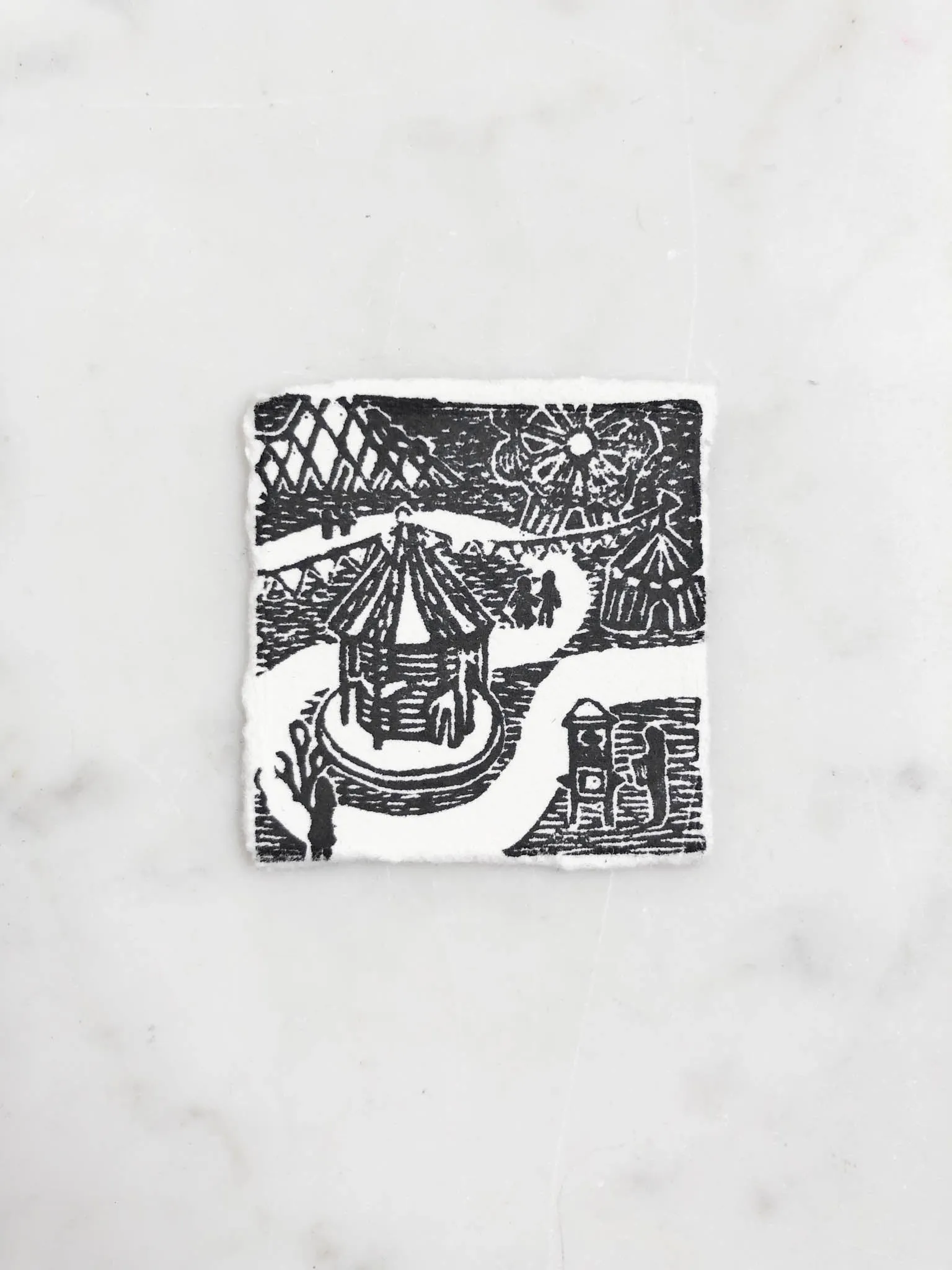 Tiny Nature Linocuts by Hannah Mason