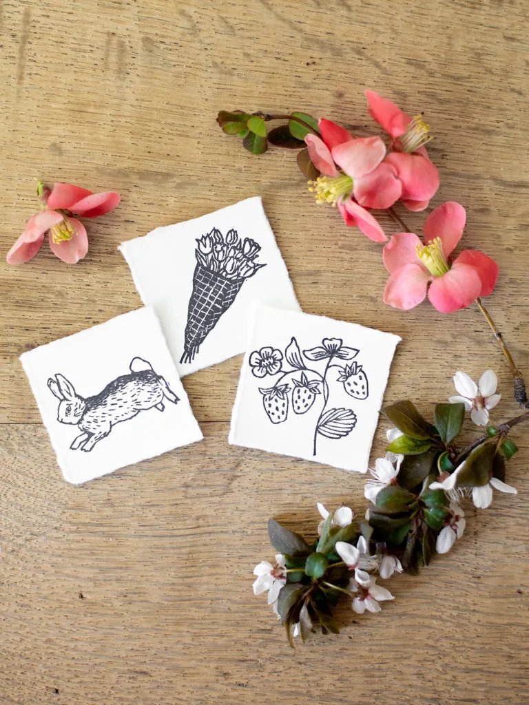 Tiny Nature Linocuts by Hannah Mason