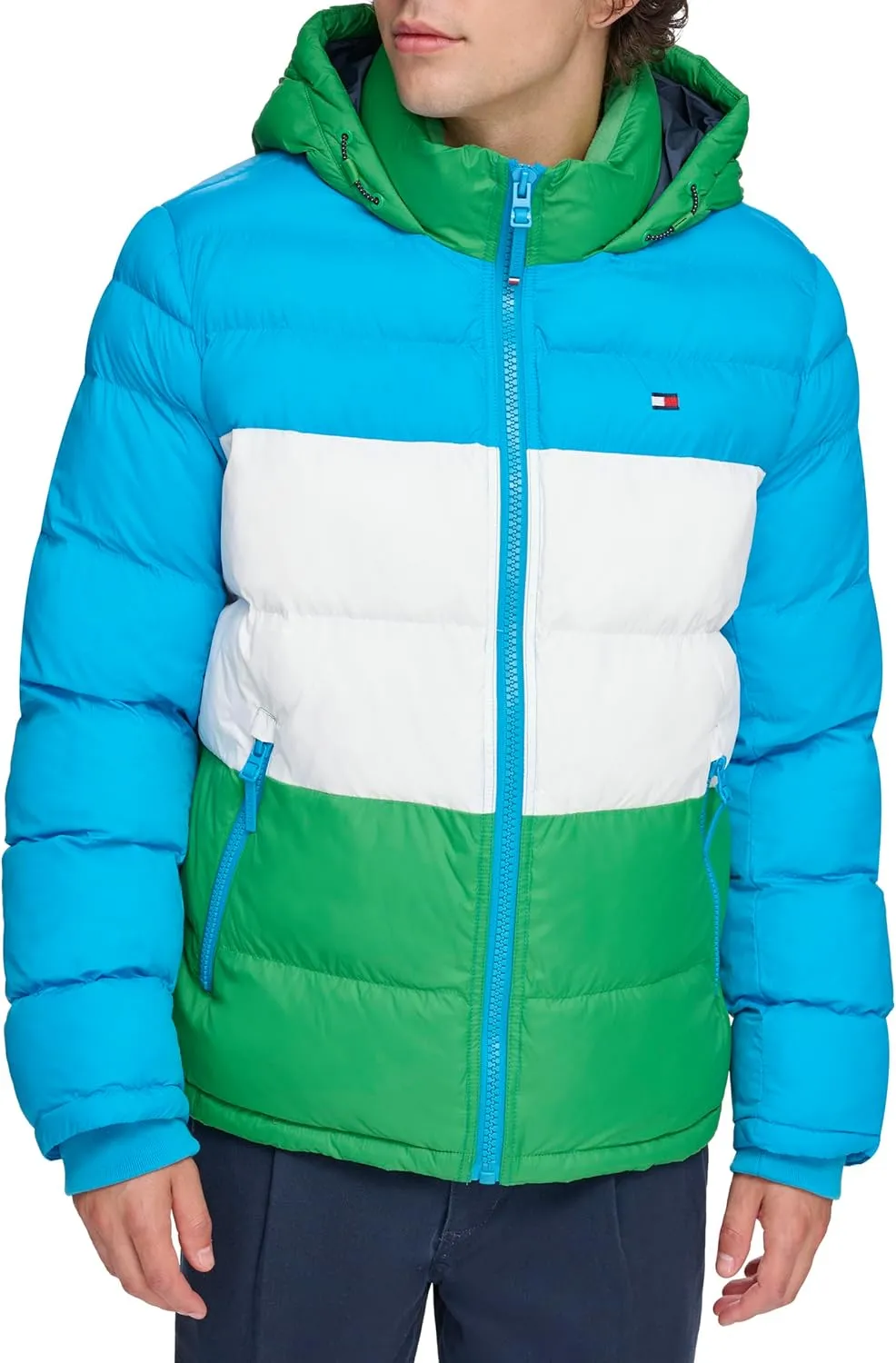 Tommy Hilfiger Men's Hooded Puffer Jacket (Standard and Big & Tall)