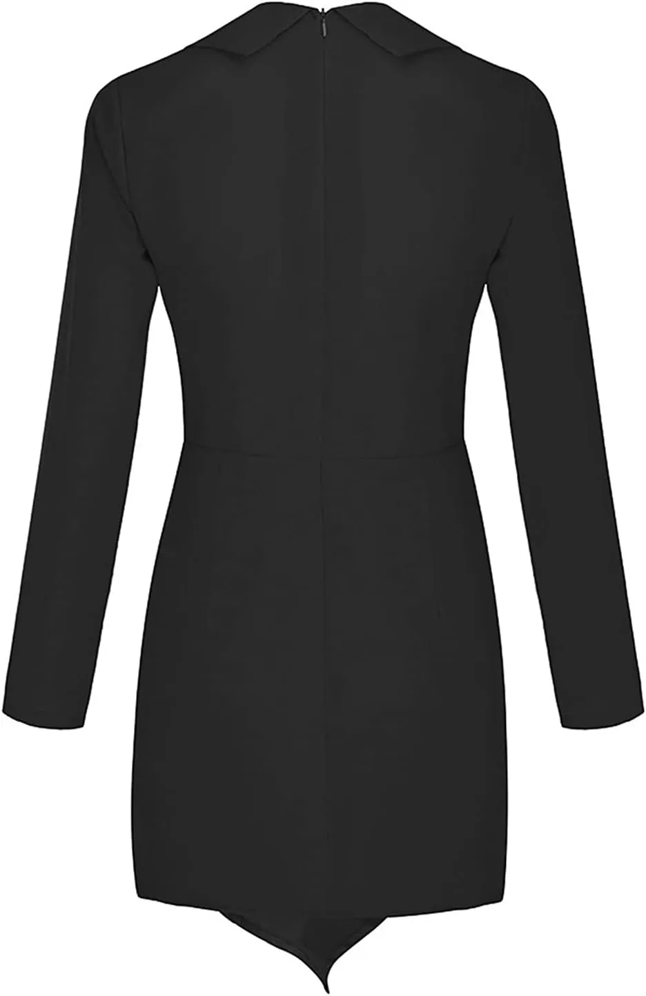 Women Suit Dress Fashion Bodycon Business Skirt Slim Hip Skirt Lapel Long Sleeve Casual Work Formal Dress Blazer
