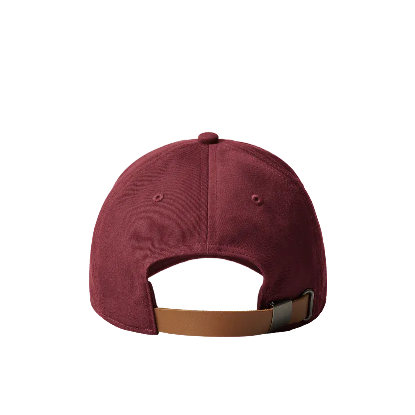 Yeti Leather Logo Baseball Hat Harvest Red
